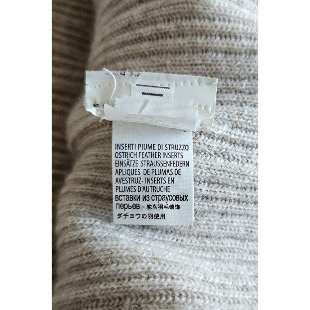 BRUNELLO CUCINELLI stunning! 100% cashmere & ostrich knit vest top $7,800 s/m - Picture 10 of 16